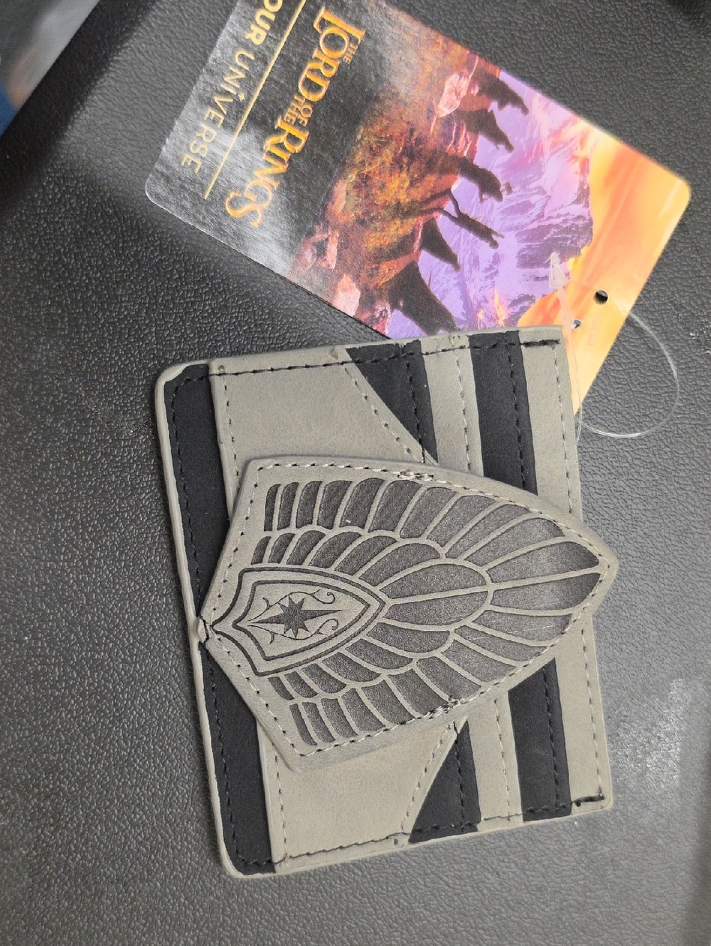 Grey and Black Card Wallet - The One Ring Collection
